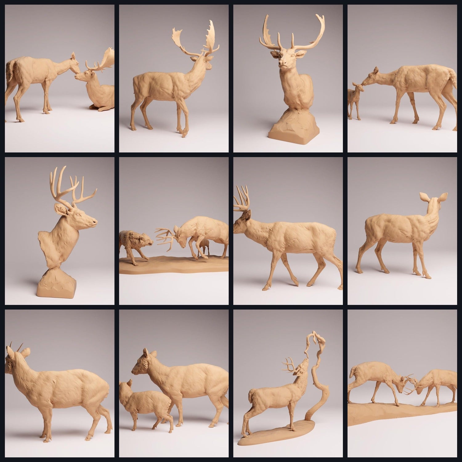 Questa immagine è l'immagine di categoria per il rilascio 26_01: Hirsch-figure animali e miniature animali per diorama e modellismo