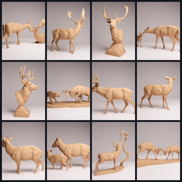 Tento obrázek je obrázek kategorie pro vydání 26_01: Hirsch-zvířecí figurky a zvířecí miniatury pro dioráma a modelářství