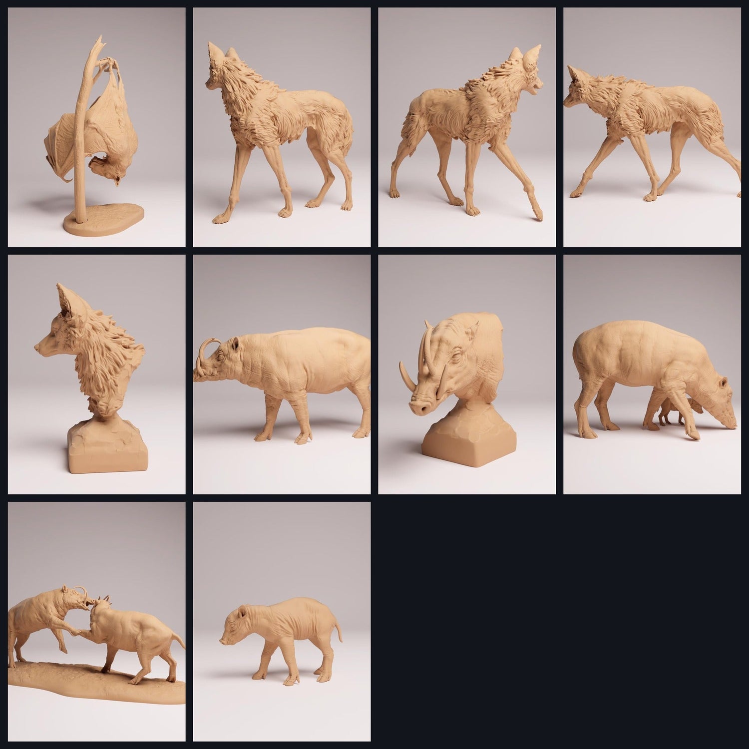 Questa immagine è l'immagine di categoria per il rilascio 25_12: Skurrile Wildtiere - figure animali per diorama e modellismo