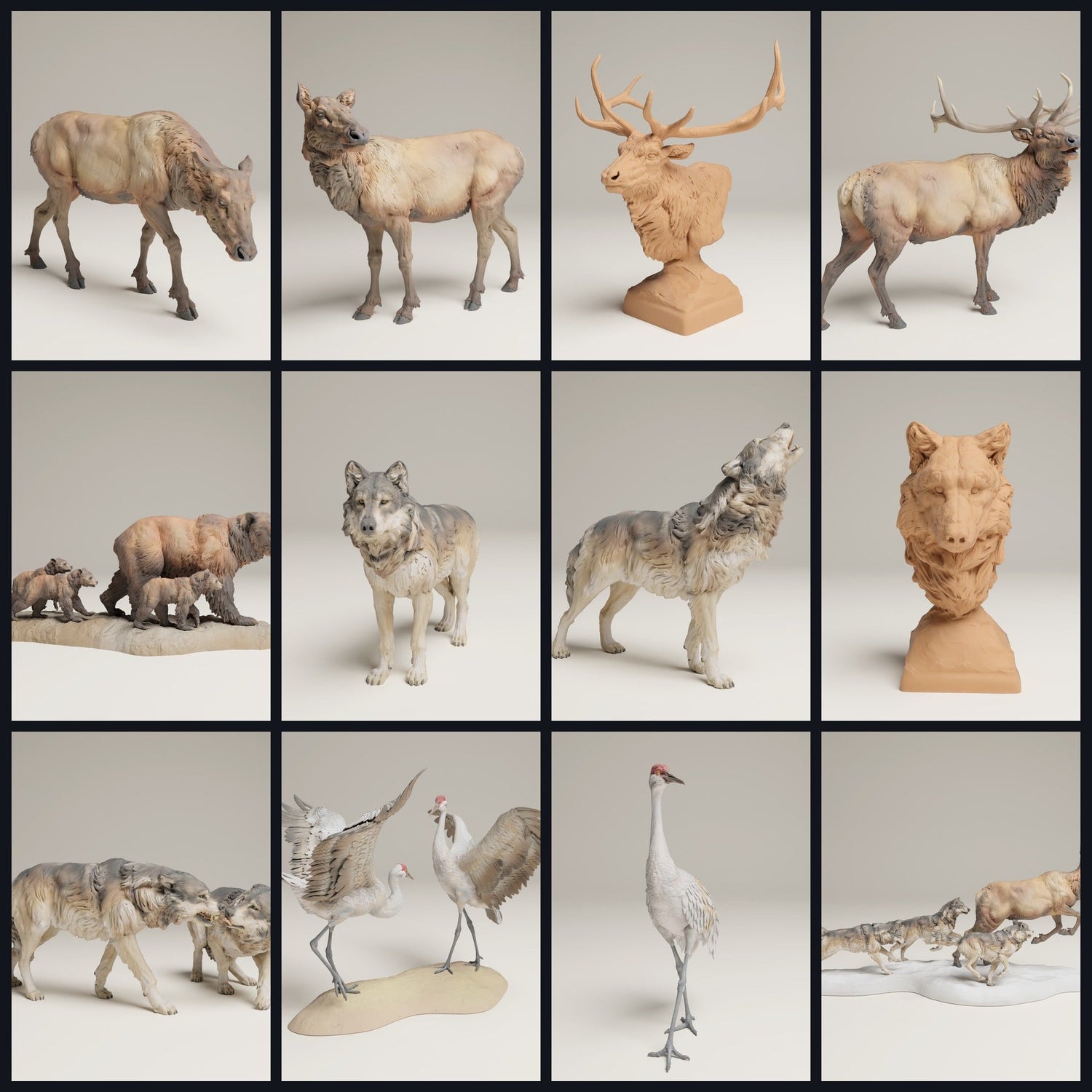 Tento obrázek je obrázkem kategorie pro vydání 25_06: Yellowstone-zvířecí miniatury a zvířecí figurky pro dioramata a modelářství