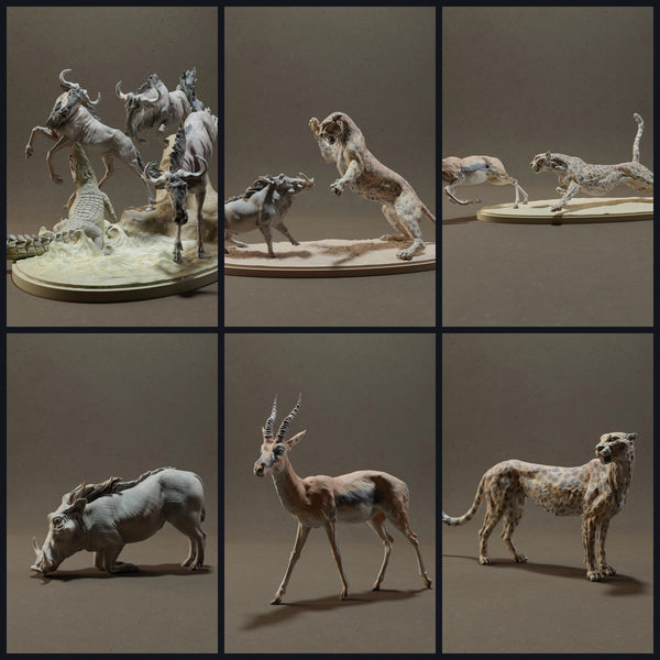 Tento obrázek je obrázek kategorie pro vydání 23_03: Savannen-zvířecí miniatury a zvířecí figurky pro dioráma a modelářství