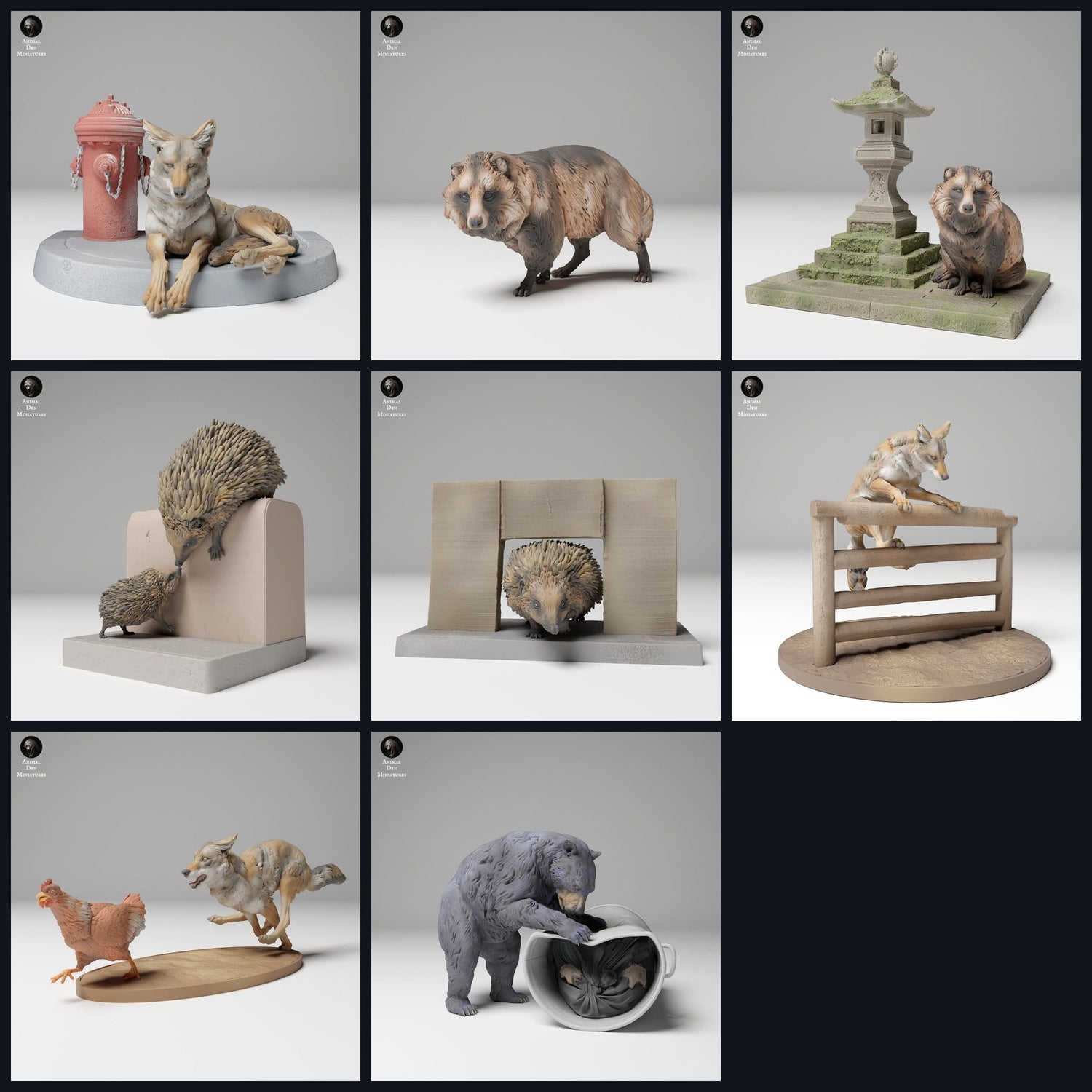 Tento obrázek je obrázek kategorie pro vydání 24_11: Städtische Tierfiguren und Tierminiaturen für Diorama und Modellbau