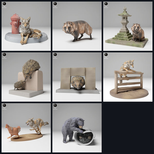 Tento obrázek je obrázek kategorie pro vydání 24_11: Städtische Tierfiguren und Tierminiaturen für Diorama und Modellbau