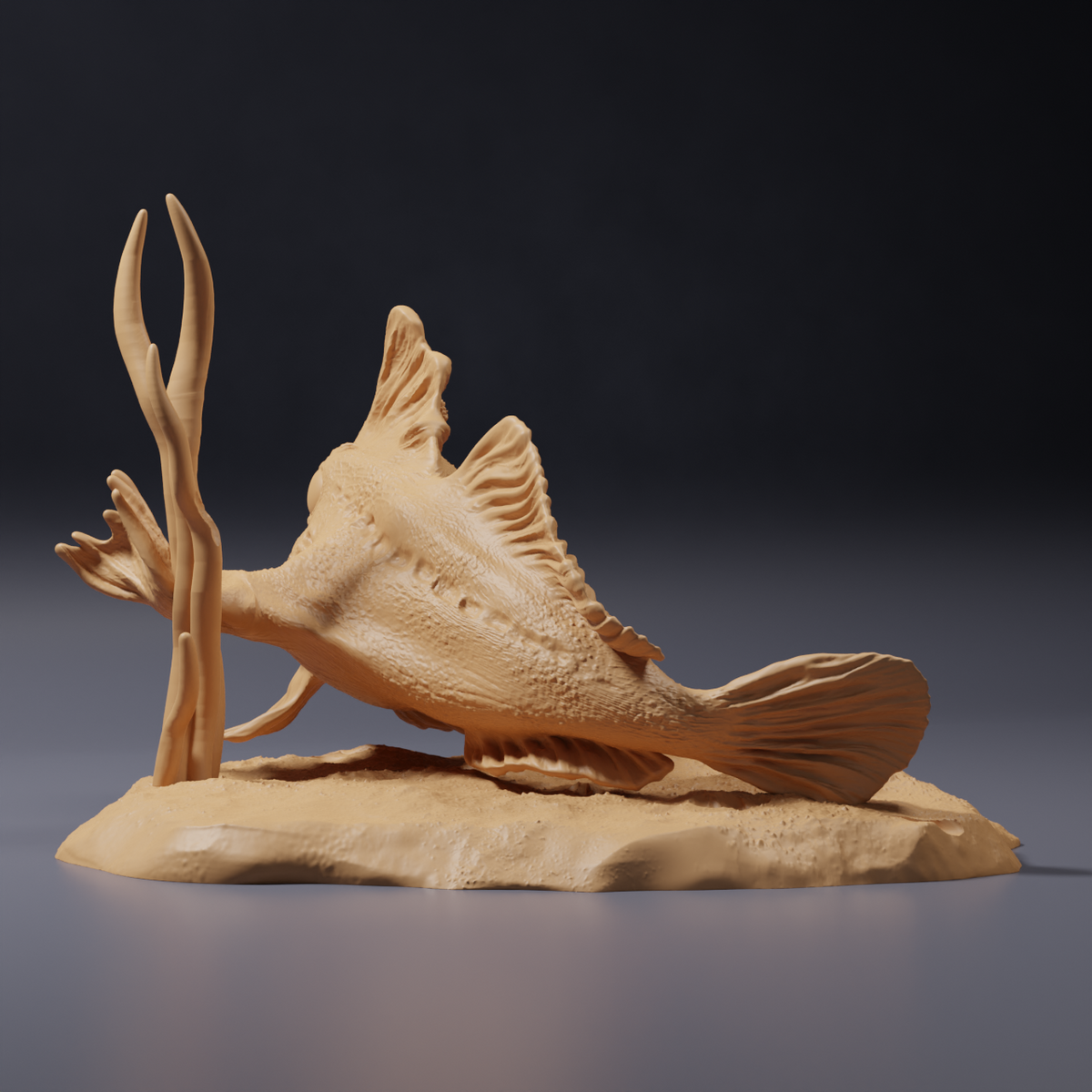 Φωτογραφία προϊόντος ζωικής φιγούρας Animal Den Miniatures 4: Θαλάσσιο ζώο, ζωική φιγούρα: Κόκκινο ψάρι-χεράκι (26_09_01)