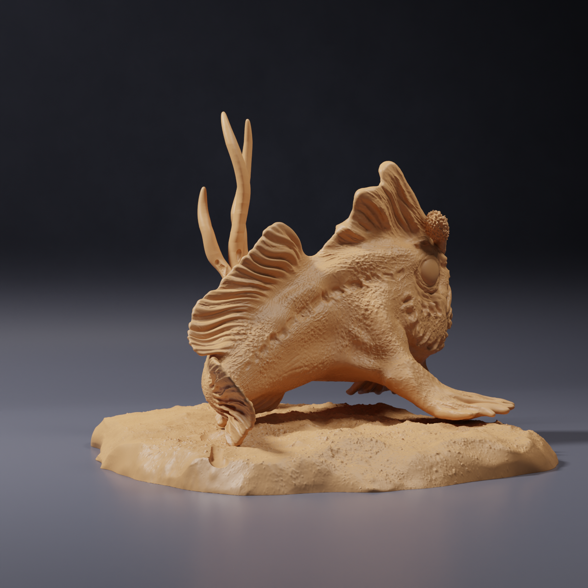Φωτογραφία προϊόντος φιγούρας ζώου Animal Den Miniatures 5: Θαλάσσιο ζώο, φιγούρα ζώου: κόκκινος χειρόψαρος (26_09_01)
