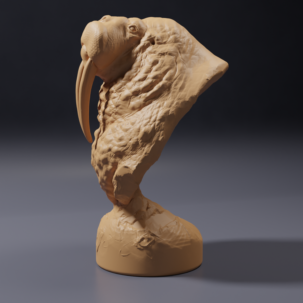 Φωτογραφία προϊόντος, φιγούρα ζώου Animal Den Miniatures 2: Θαλάσσιο ζώο, φιγούρα ζώου: προτομή θαλάσσιου ίππου (26_09_02)