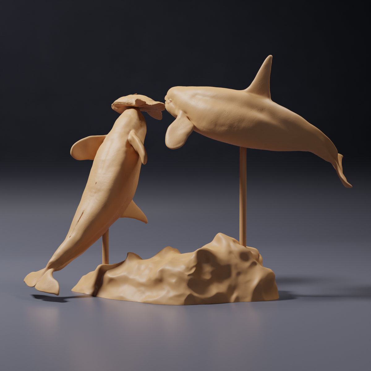 Fotografie produktu figurky zvířete Animal Den Miniatures 3: mořská zvířata: měsíčník a kosatky (26_09_07)