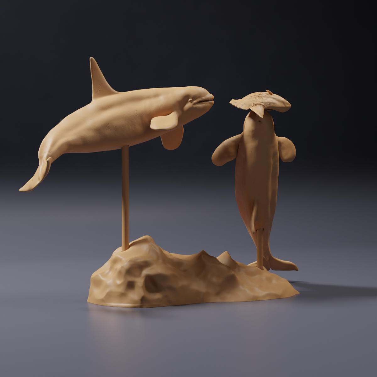 Produktová fotografie figurky zvířete Animal Den Miniatures 5: mořští živočichové: měsíčník a kosatky (26_09_07)