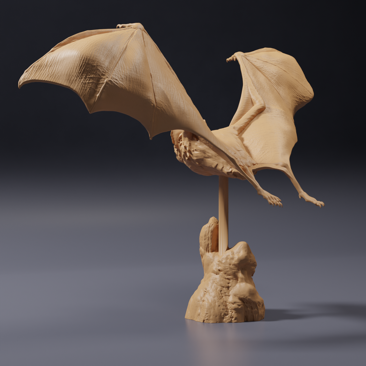 Φωτογραφία προϊόντος φιγούρας ζώου Animal Den Miniatures 4: Φιγούρα ζώου: Κοινή νυχτερίδα-βαμπίρ - σε πτήση (26_10_03)