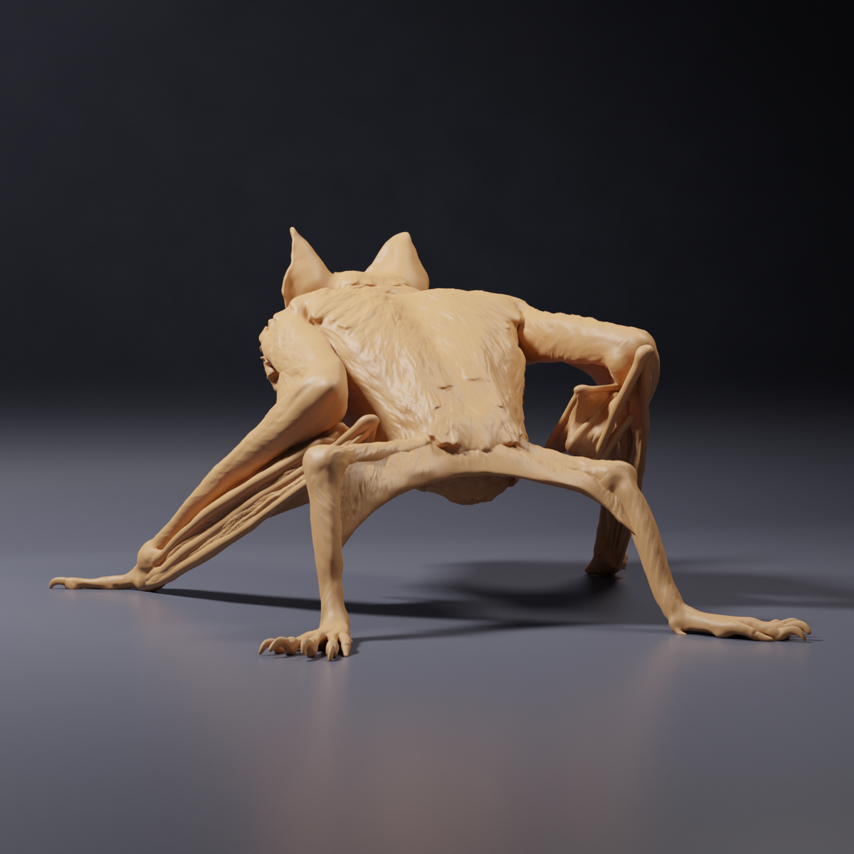 Φωτογραφία προϊόντος φιγούρα ζώου Animal Den Miniatures 3: φιγούρα ζώου νυχτερίδα: κοινή νυχτερίδα-βαμπίρ - σε στάση κουρνιάσματος (26_10_04)