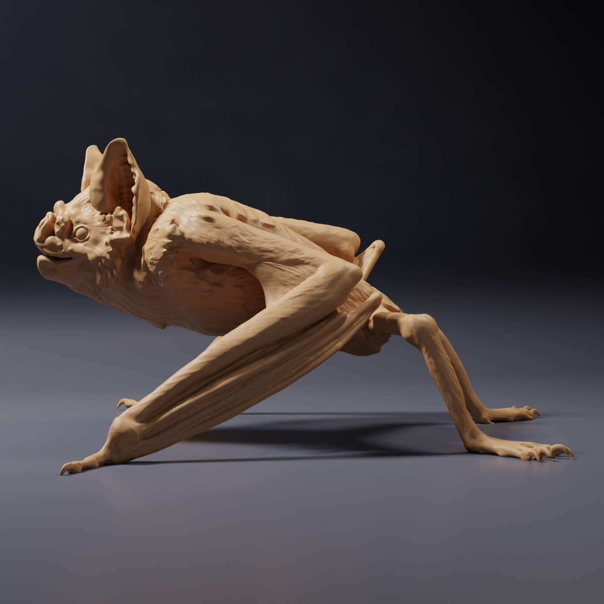 Φωτογραφία προϊόντος φιγούρα ζώου Animal Den Miniatures 2: Φιγούρα ζώου: Κοινή νυχτερίδα-βαμπίρ - σε στάση σκυψίματος (26_10_04)