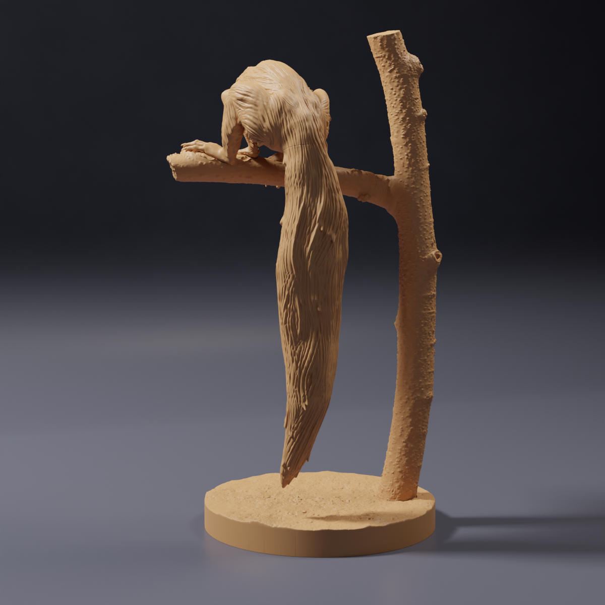 Φωτογραφία προϊόντος, φιγούρα ζώου Animal Den Miniatures 4: άγρια φιγούρα ζώου: άι-άι - καθισμένο σε δέντρο (26_10_05)