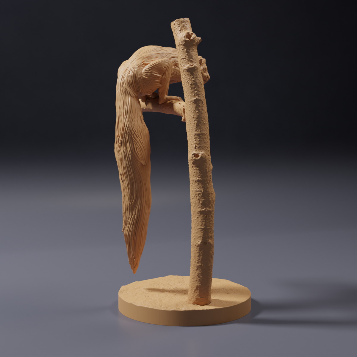 Φωτογραφία προϊόντος με φιγούρα ζώου Animal Den Miniatures 5: Φιγούρα άγριου ζώου: άι-άι - καθισμένο σε δέντρο (26_10_05)