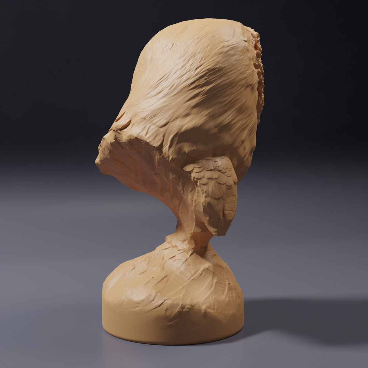 Zdjęcie produktu figurki zwierzęcia Animal Den Miniatures 4: figurka dzikiego zwierzęcia: amerykańska sowa płomykówka - popiersie (26_10_06)