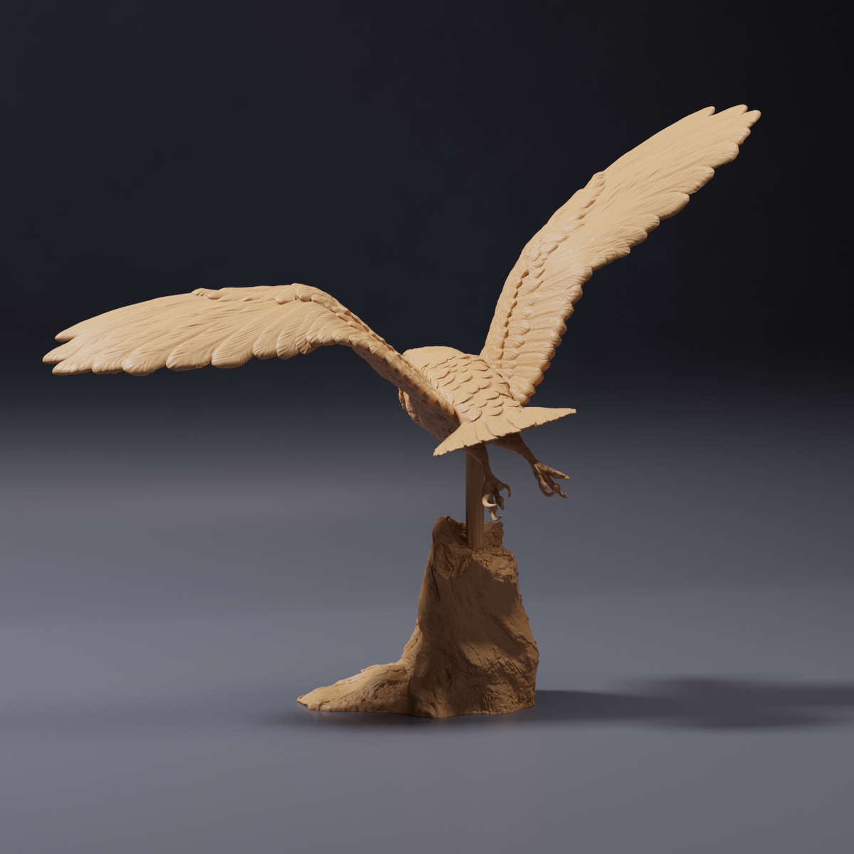 Φωτογραφία προϊόντος, φιγούρα ζώου Animal Den Miniatures 3: άγρια φιγούρα ζώου: αμερικανική κουκουβάγια των αχυρώνων - σε πτήση (26_10_07)