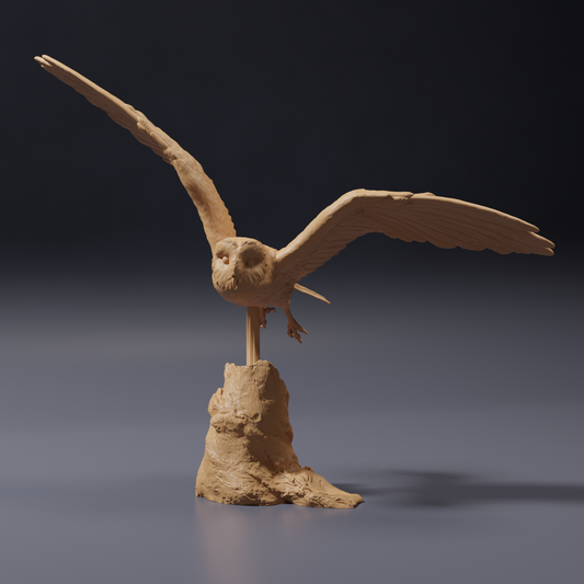 Produktfoto Tierfigur Animal Den Miniatures 0: Wildtier Tierfigur: Amerikanische Schleiereule - fliegend (26_10_07)