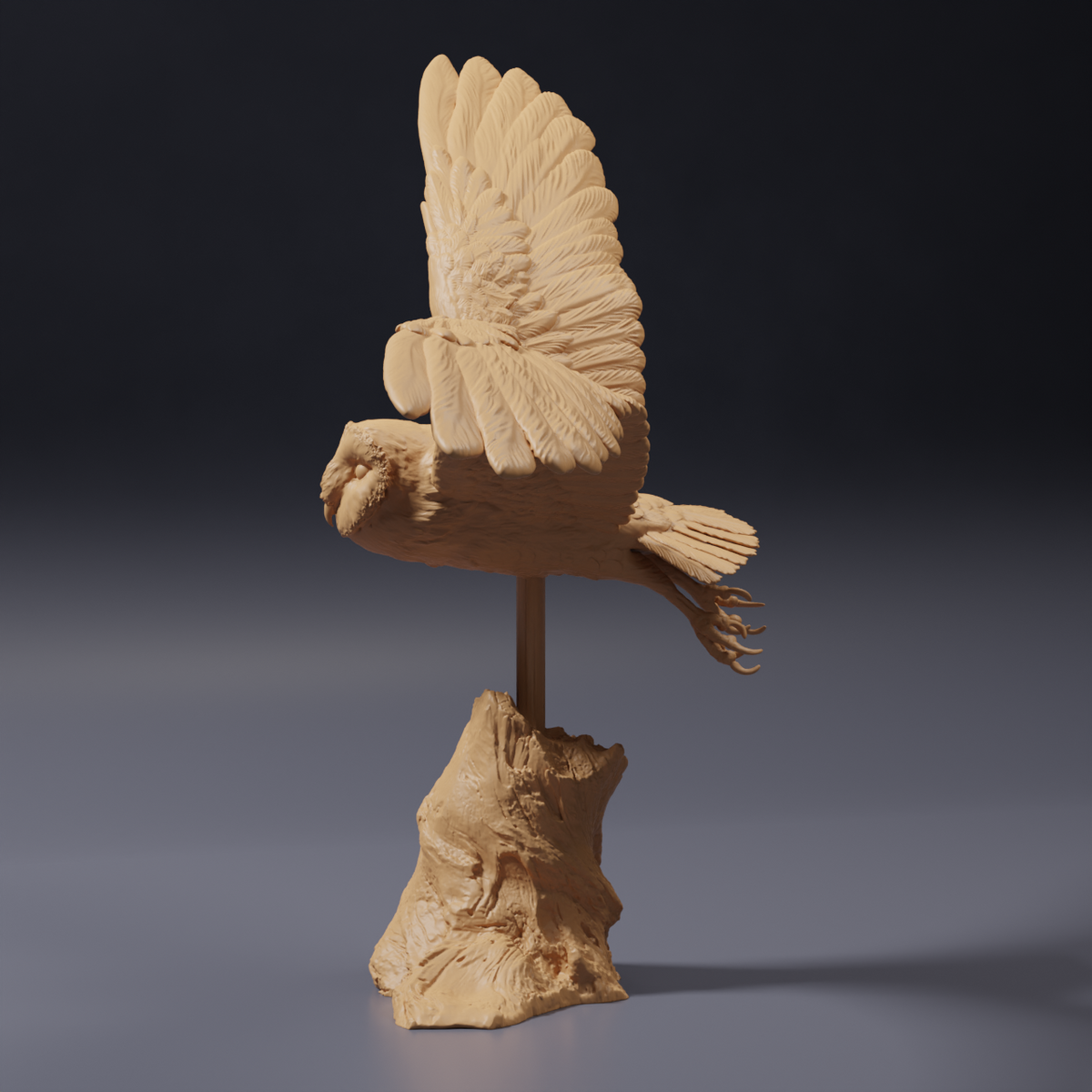 Φωτογραφία προϊόντος φιγούρα ζώου Animal Den Miniatures 2: άγρια φιγούρα ζώου: αμερικανική κουκουβάγια - σε πτήση (26_10_07)