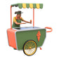 Produktfoto Diorama und Modellbau Miniatur Figur: Eisverkäuferin mit Wagen