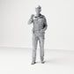 Foto do produto de modelismo diorama 0: Figura em pé: Policial com cinto de serviço e lanterna (B019)