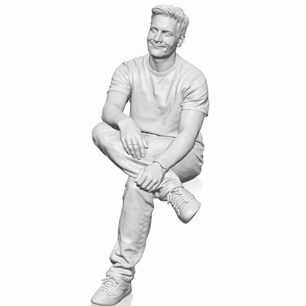 Diorama Modellbau Produktfoto 2: Diorama Figuren-Set: Sitzende Figuren, Passanten und Zuschauer Set