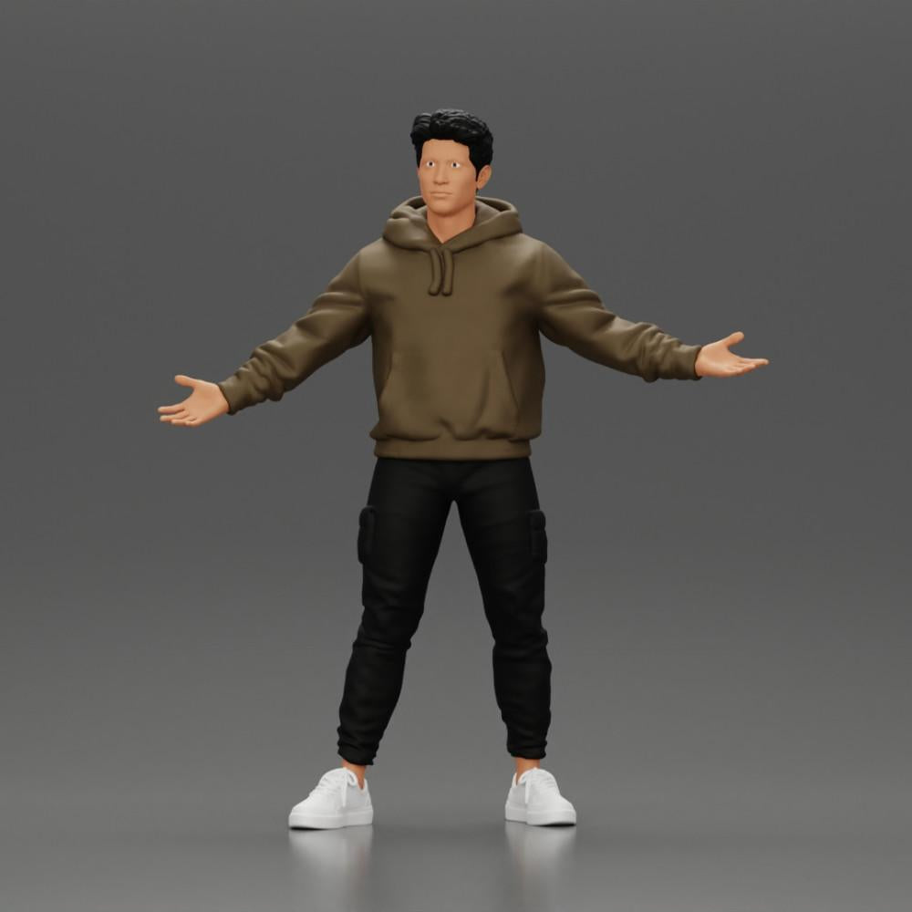 Diorama Modellbau Produktfoto 1: Diorama Figuren-Set: Männer im modernen Stadtleben (Nr. S118)