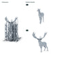 Diorama Modellbau Produktfoto 1: Diorama Miniatur Wildtiere: Hirsch und Hirschkuh (h0_47)
