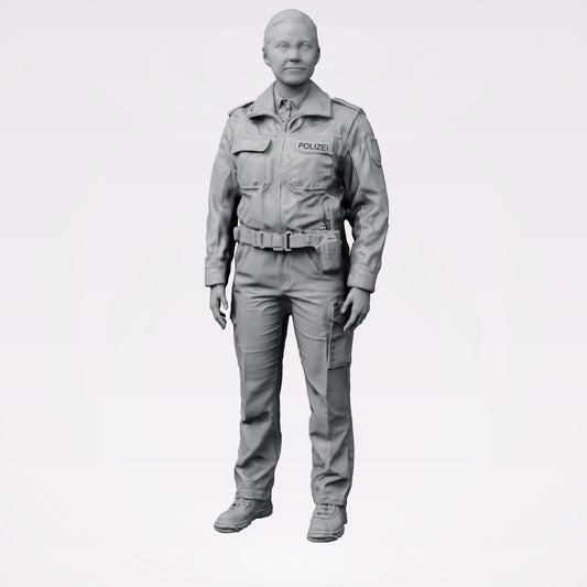 Diorama modelarstwo produkt zdjęcie 0: Stojąca figura: niemiecki policjant z pasem służbowym (B020)