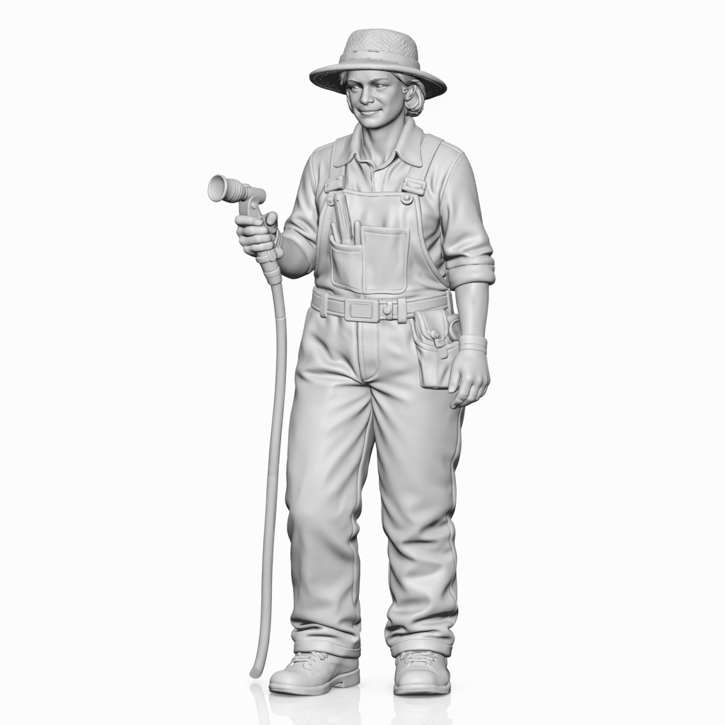 Diorama Modellbau Produktfoto 3: Diorama Figuren-Set: Gärtner, Gartenarbeit und Landleben Figuren-Set