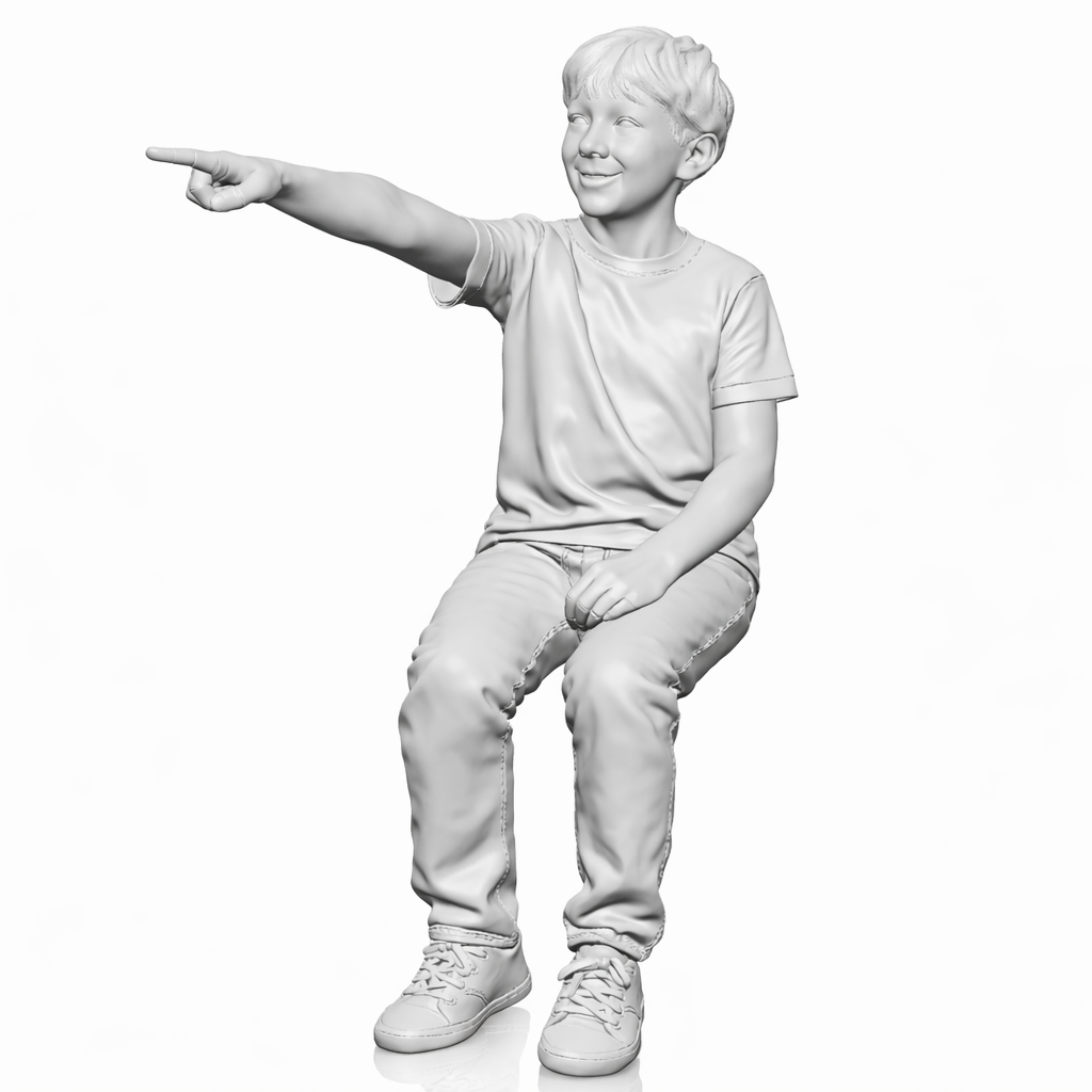 Diorama Modellbau Produktfoto 3: Diorama Figuren-Set: Sitzende Figuren, Passanten und Zuschauer Set