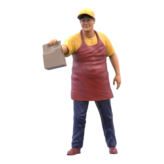 Produktfoto Diorama und Modellbau Miniatur Figur: Essensverkäufer