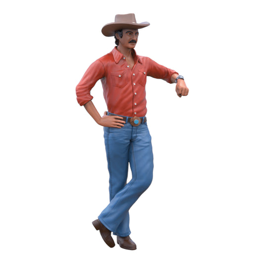 Produktfoto Diorama und Modellbau Miniatur Figur: Mann mit Cowboyhut