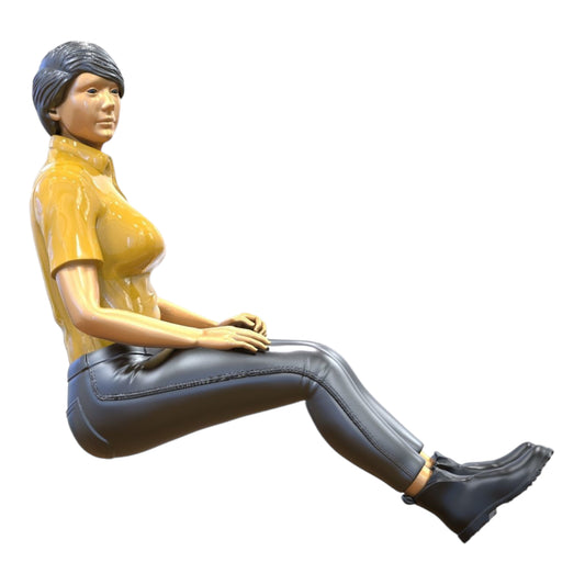 Produktfoto Diorama und Modellbau Miniatur Figur: Frau sitzend