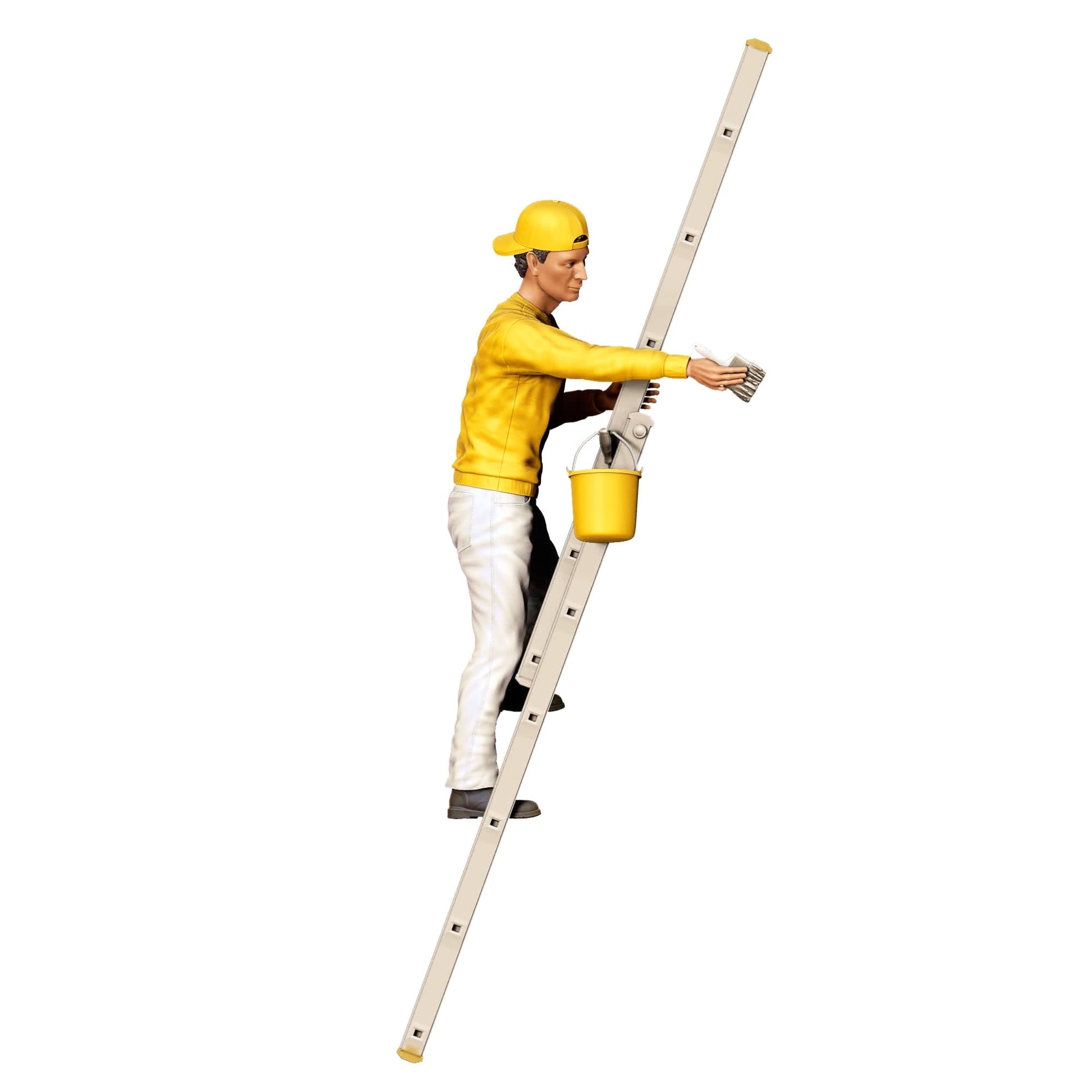 Diorama Modellbau Produktfoto 2: Diorama Figuren-Set: Maler und Lackierer im Handwerk (Nr. S57)