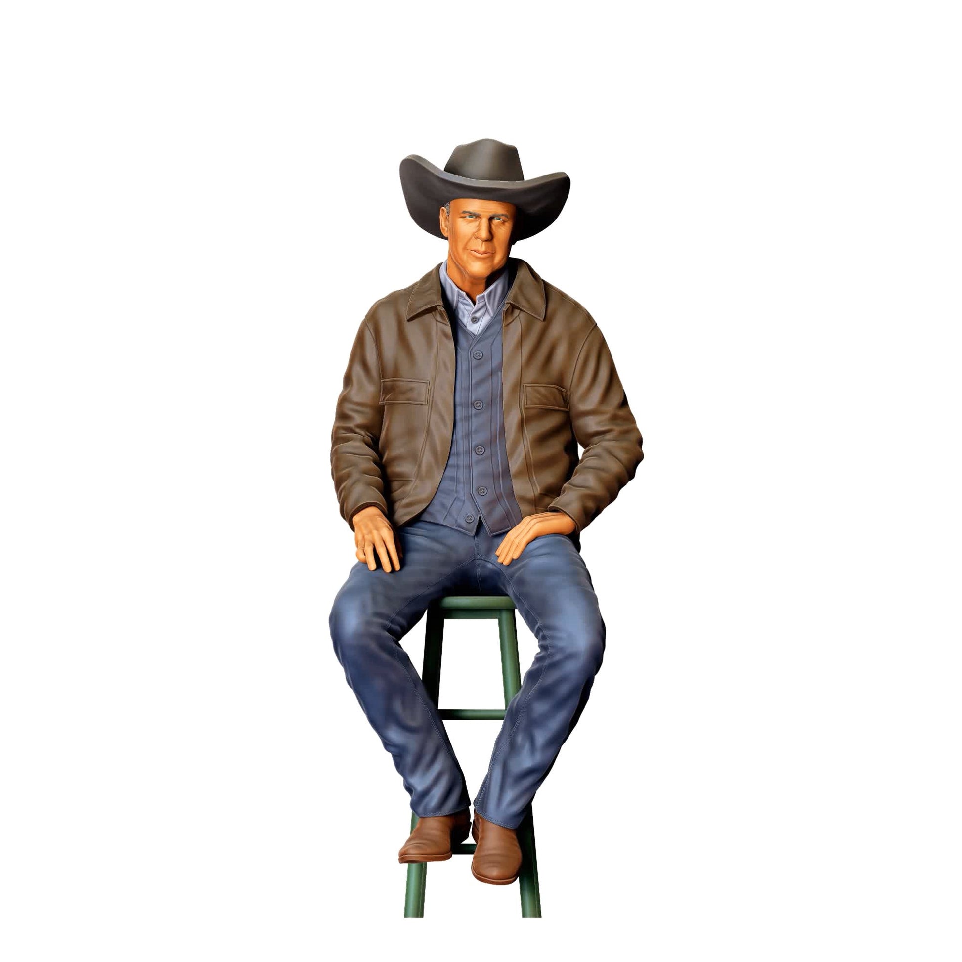 Foto prodotto di modellismo per diorami 2: set di figure per diorama: cowboy e cowgirl (n. S76)