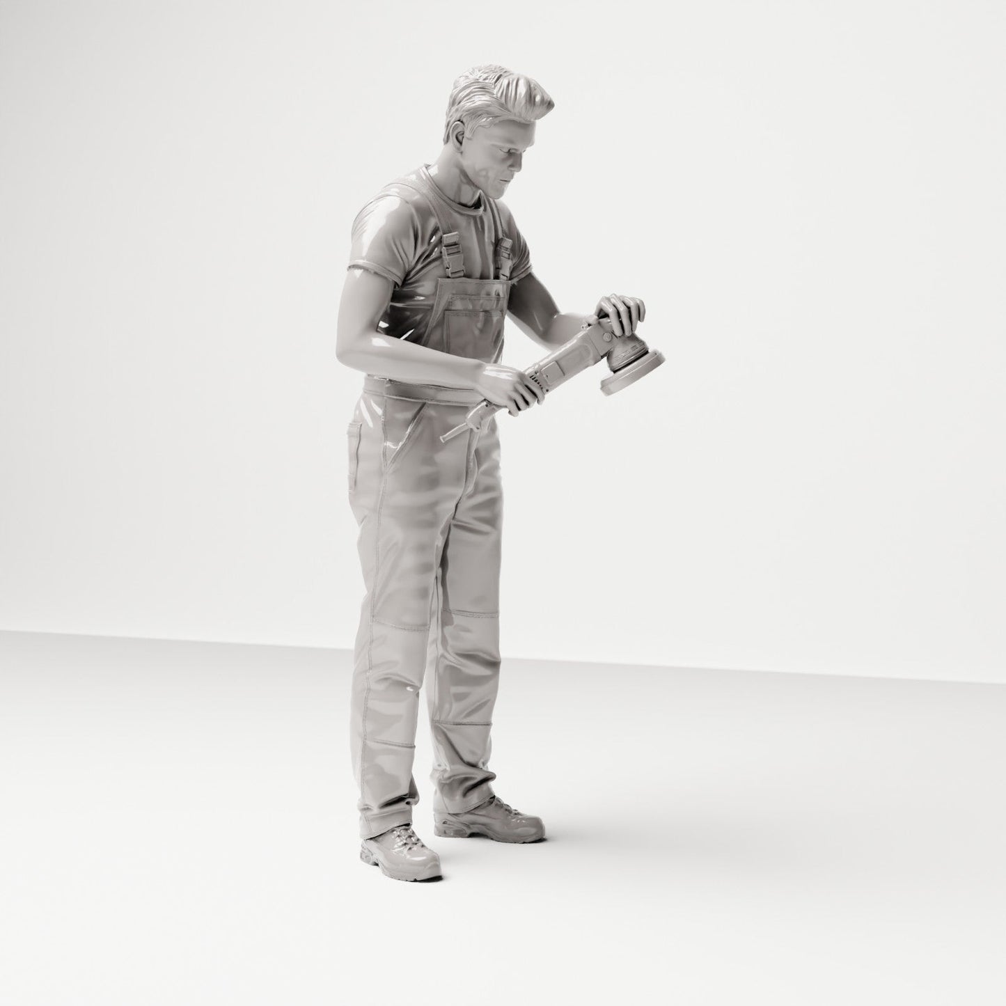Diorama Modellbau Produktfoto 3: Diorama Figuren-Set: Karosserie- und Lackierwerkstatt (Nr. S110)