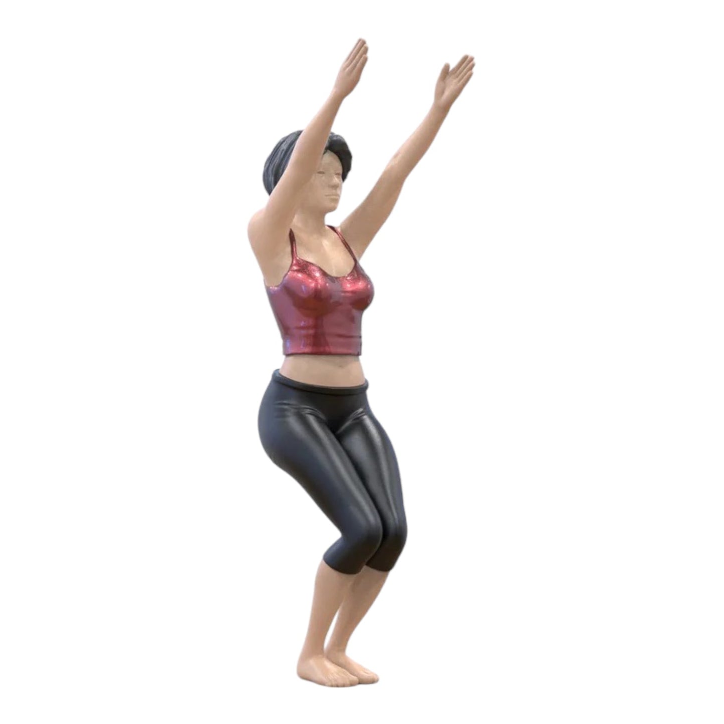 Foto de produto de modelismo de diorama 3: conjunto de figuras para diorama: Yoga e Fitness (N.º S103)