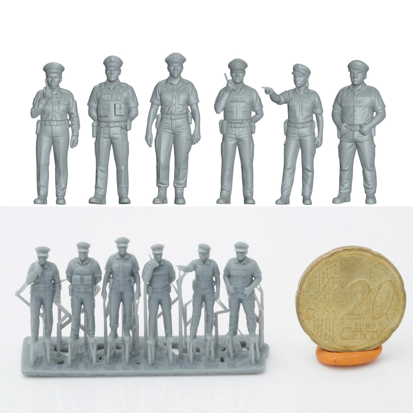 Produktfoto Figur H0, 1:72 - 0: Polizei Figuren Set (6 Figuren)
