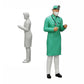Diorama Modellbau Produktfoto 3: Diorama Figuren-Set: Klinik, Chirurgie und Rettungsdienst Figuren-Set (Nr. S46)