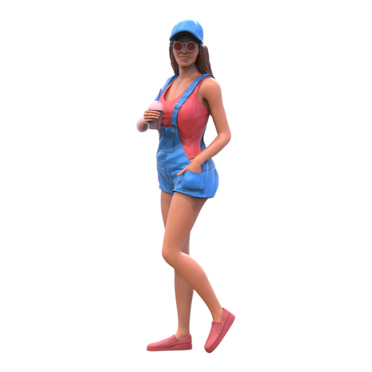 Produktfoto Diorama und Modellbau Miniatur Figur: Frau mit Eis
