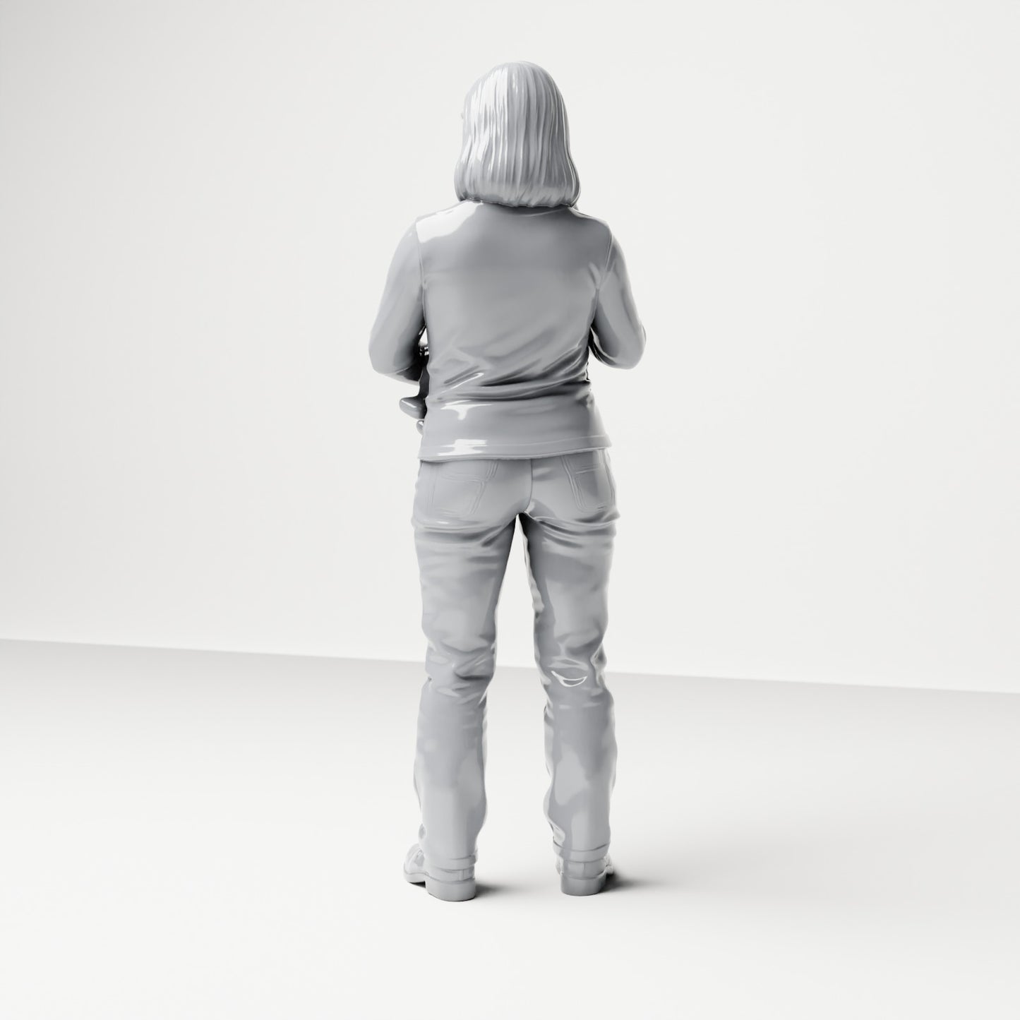 Diorama Modellbau Produktfoto 2: Stehende Figur: Mutter mit Baby auf dem Arm (B047)