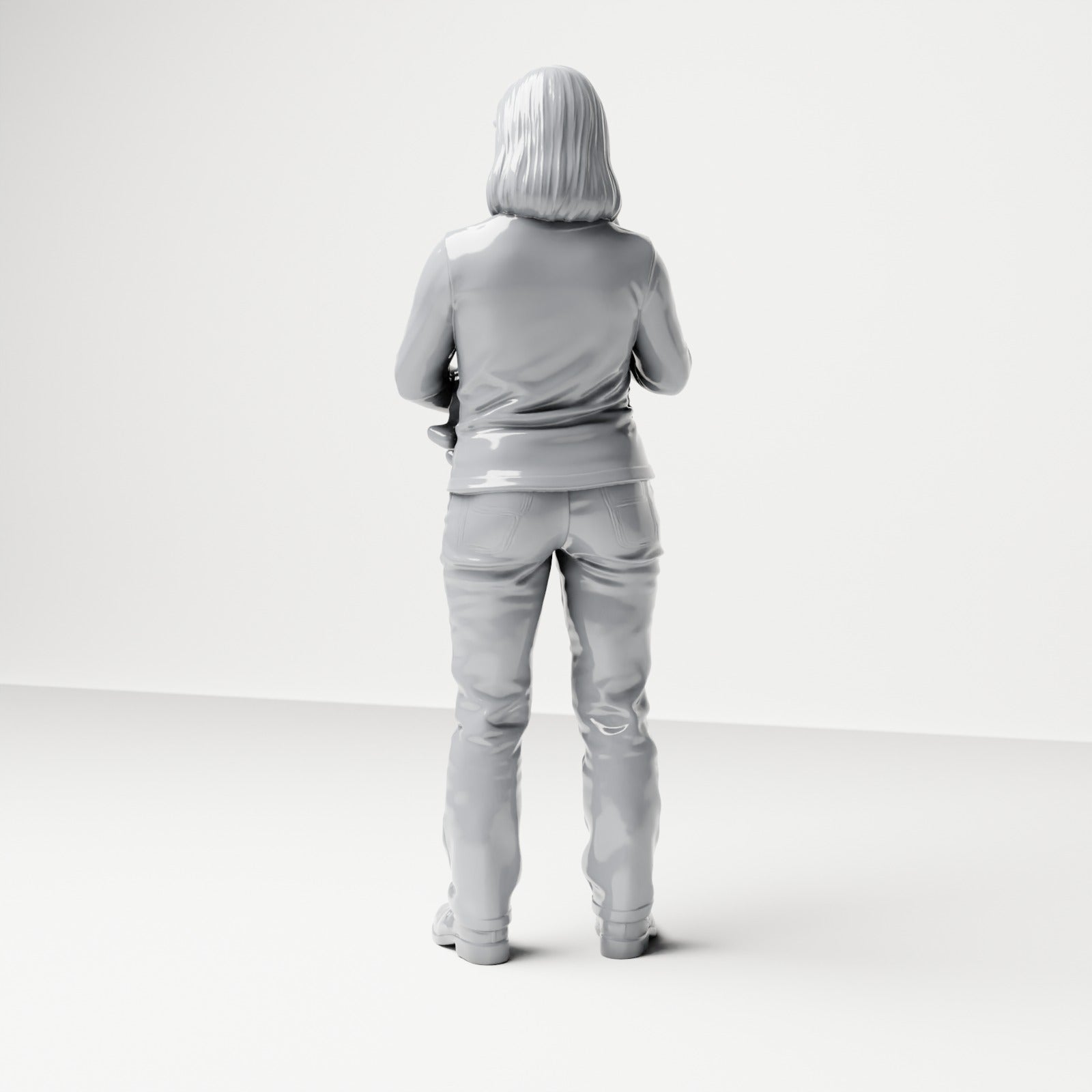 Diorama Modellbau Produktfoto 2: Stehende Figur: Mutter mit Baby auf dem Arm (B047)