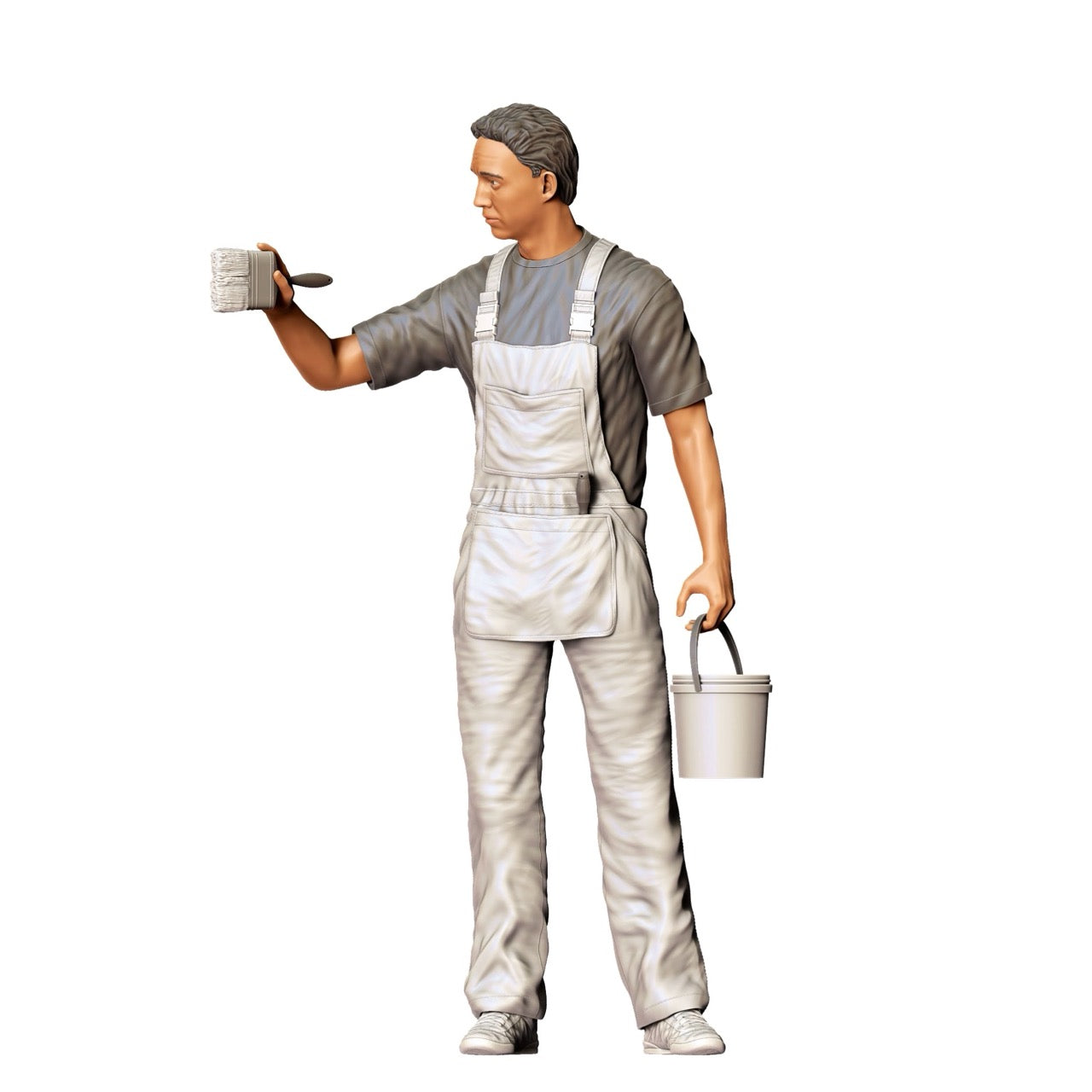 Diorama Modellbau Produktfoto 4: Diorama Figuren-Set: Maler und Lackierer im Handwerk (Nr. S57)