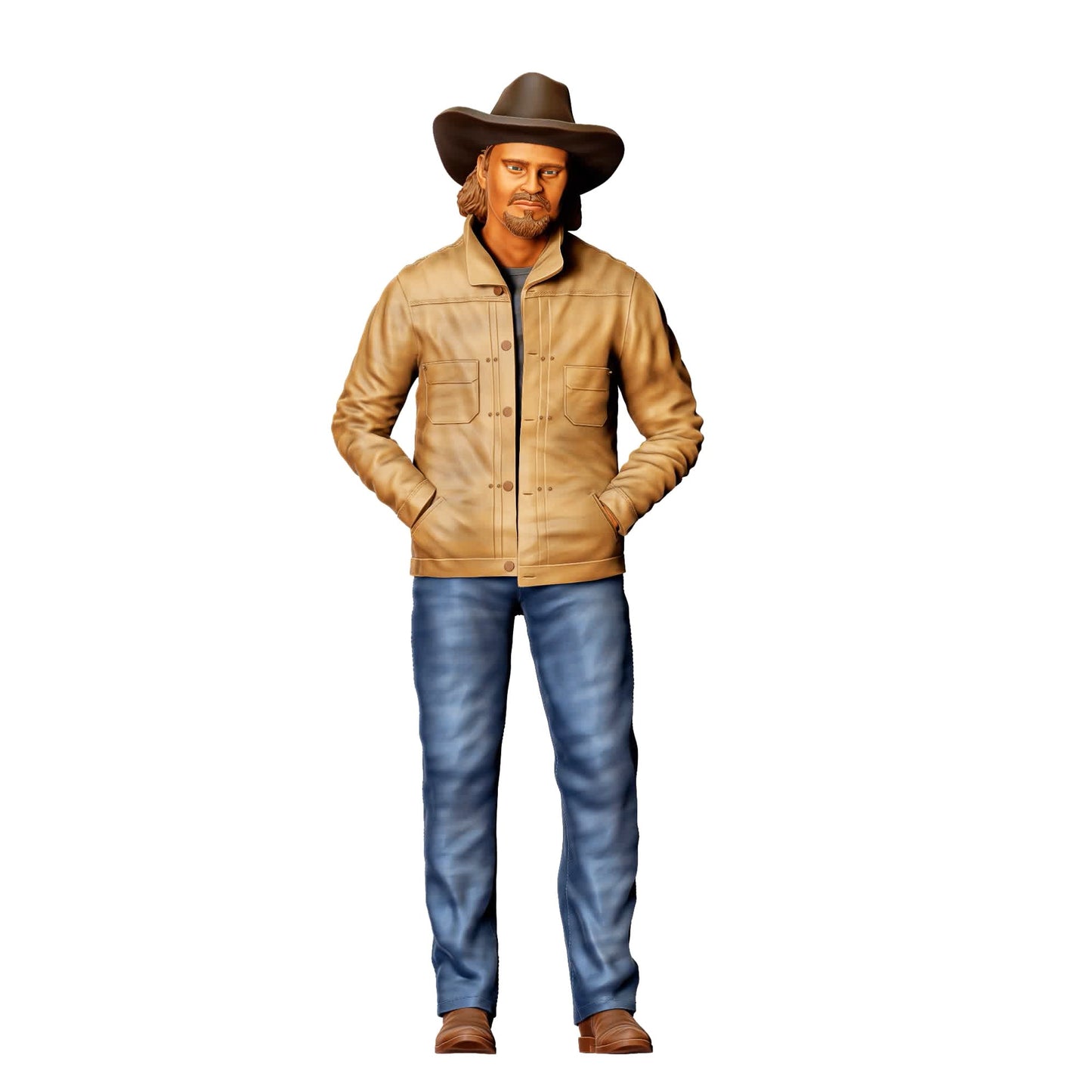 Foto prodotto diorama 3: set di figure da diorama: cowboy e cowgirl (n. S76)