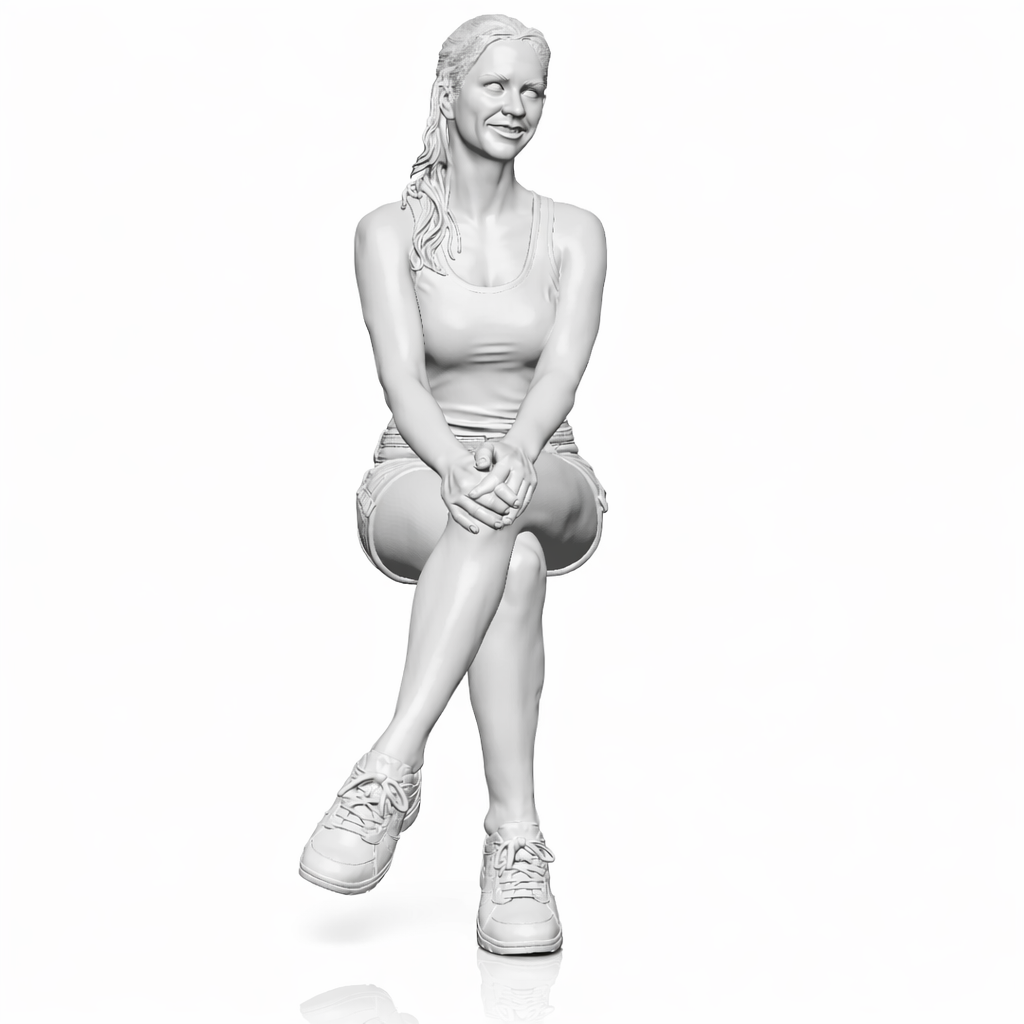 Diorama Modellbau Produktfoto 5: Diorama Figuren-Set: Sitzende Figuren, Passanten und Zuschauer Set