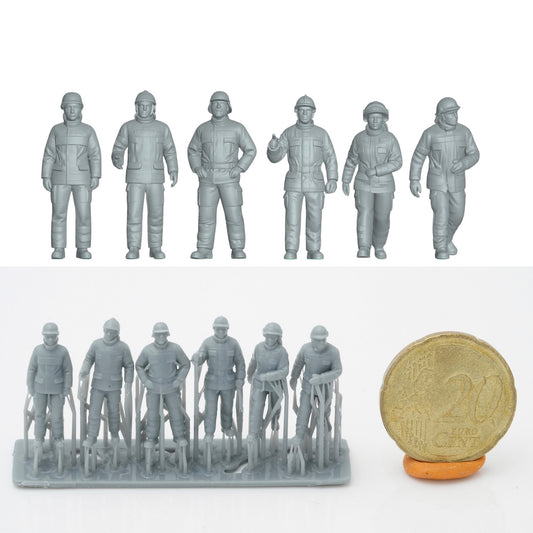 Produktfoto Figur H0, 1:72 - 0: Feuerwehr Rettungsdienst Figuren Set (6 Figuren)