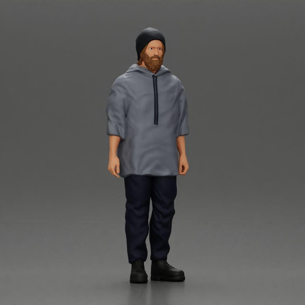 Diorama Modellbau Produktfoto 4: Diorama Figuren-Set: Männer im modernen Stadtleben (Nr. S118)