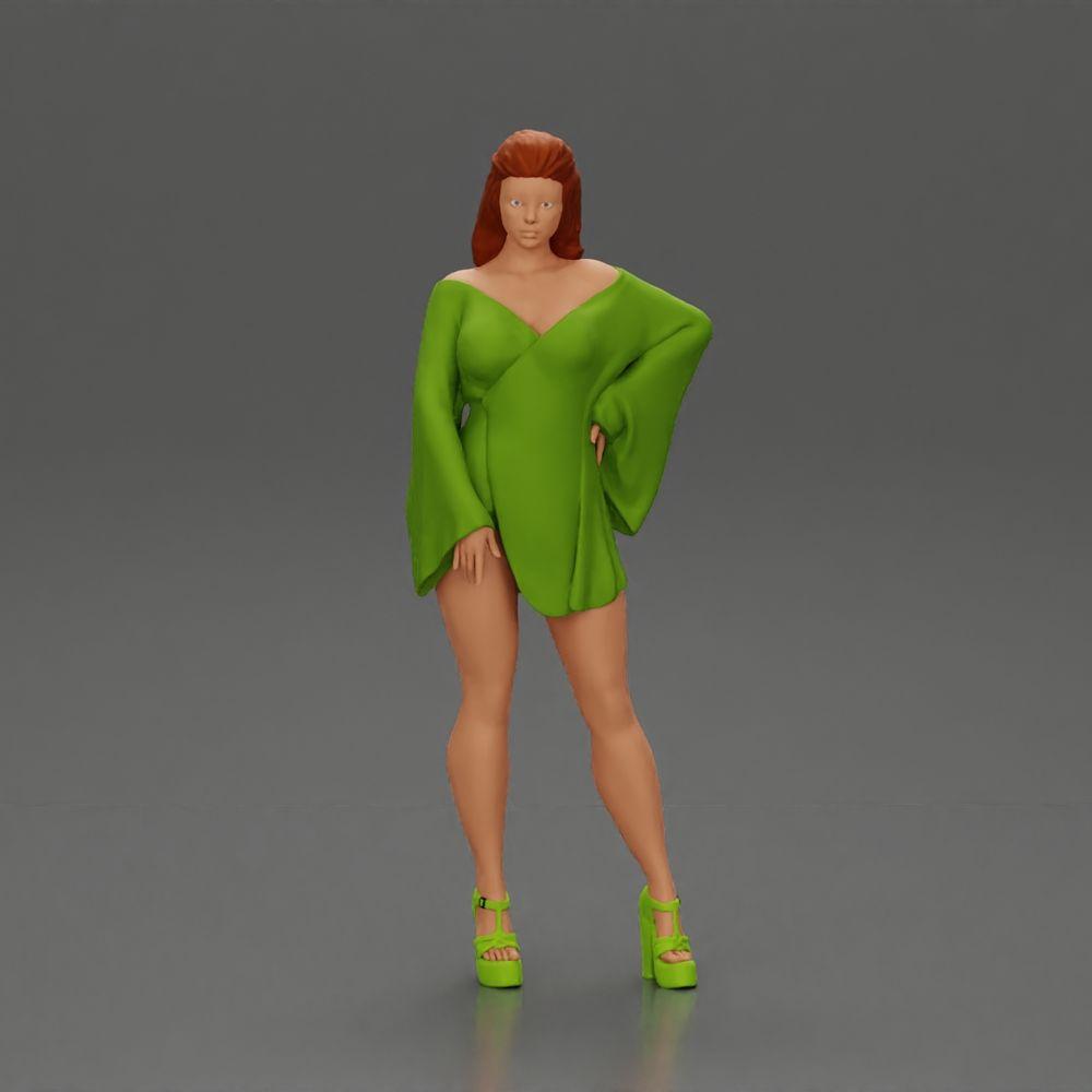 Foto prodotto modellismo per diorama 4: set di figure per diorama: Fashion Models e passerella (n. S87)