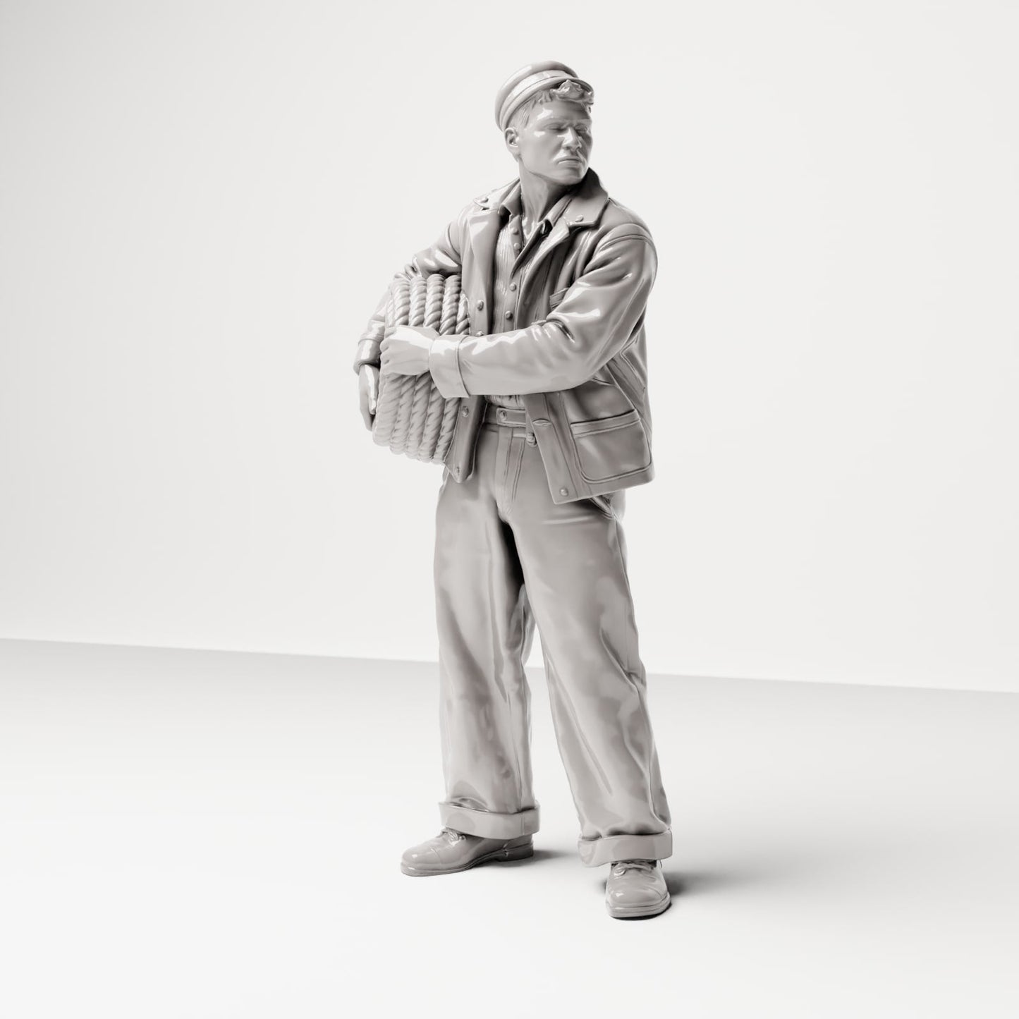 Diorama Modellbau Produktfoto 4: Diorama Figuren-Set: Historische Hafen- und Dockarbeiter der 1920er-1930er