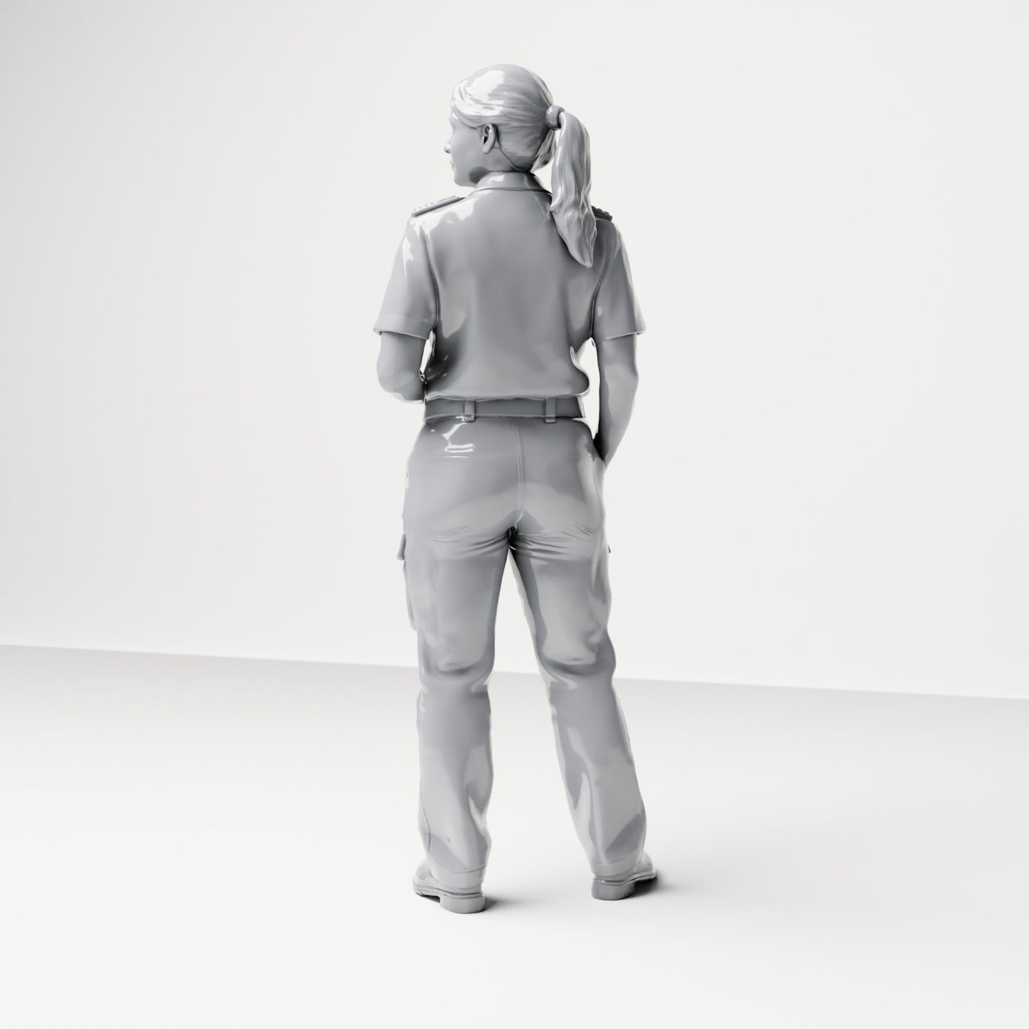 Foto de produto de modelismo para diorama 2: Figura em pé: tripulante de navio em uniforme com binóculos (B050)
