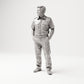 Stehende Figur: Schiffsbesatzungsmitglied in Uniform mit Schulterklappen (B051) - Vorderansicht
